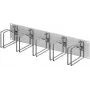 RITTAL 7996.626 19 inch 2U kabelmanagementpaneel met 5 metalen kabelgeleidingsbeugels 120x60 mm, lichtgrijs RAL 7035