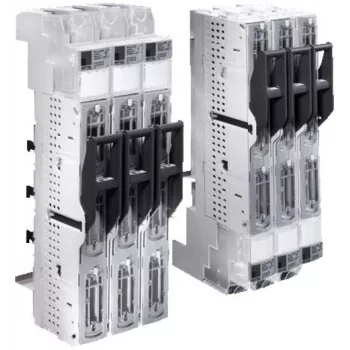 Rittal 9346.030 verzamelrailhouder 160 A 3-polig voor RiLine60 systeem, polyamide, zwart/grijs