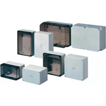 Rittal PK 9517.100 polyamide behuizing met polycarbonaat deksel, IP66, lichtgrijs