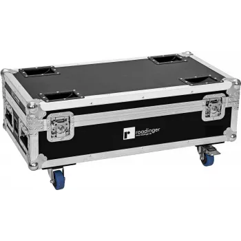 ROADINGER flightcase voor 6 AKKU IP UP-4 Plus HCL Spot WDMX met laadfunctie 31005215