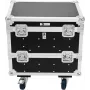ROADINGER flightcase voor 8x Eurolite IP PIX Strobe RGB CW+WW met wielen 64x46,5x56,5cm