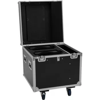 ROADINGER flightcase PRO 2x IP TMH-W285 met wielen zwart 100kg draagvermogen
