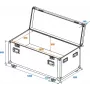 ROADINGER Universal Tour Case 120 cm met wielen Professional 30126413