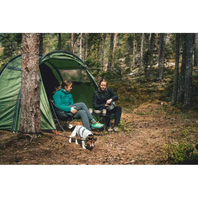 ROBENS Pilgrim opvouwbare campingstoel 120 kg zwart/grijs