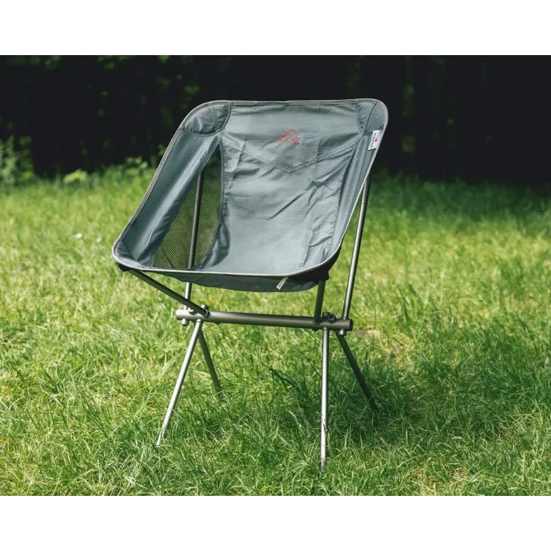 ROBENS Pilgrim opvouwbare campingstoel 120 kg zwart/grijs