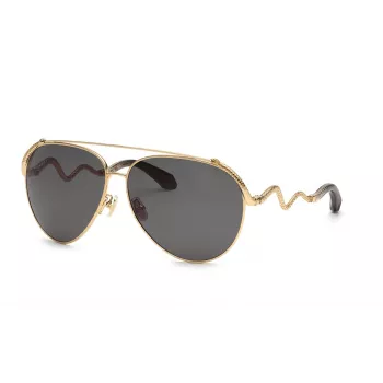 Roberto Cavalli SRC090M650300 dames zonnebril - acetaat frame, UV400-bescherming, 65mm glas