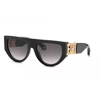 Roberto Cavalli dames SRC040S54700Y vlinder zonnebril, havana montuur, bruin gradientglazen, 54mm