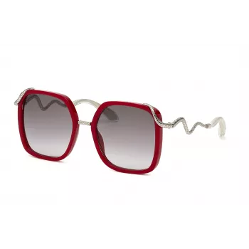 Roberto Cavalli dames zonnebril SRC003M5509EZ oversized grijs gradient 55mm
