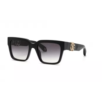 Roberto Cavalli dames zonnebril SRC040M540700 54mm vlinder vierkant zwart grijs gradient UV400