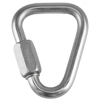 Rock Empire Maillon Delta 8 mm verzinkte stalen schakel – 40 kN schroefsluiting verbinder