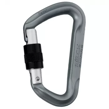 Rock Empire Racer S screw gate karabiner grijs