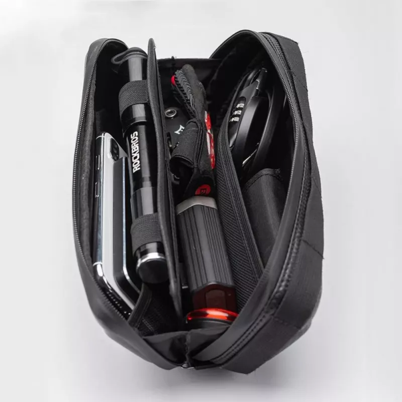 ROCKBROS 1,5L fiets-toptas waterdichte harde schaal frametas met reflecterend logo