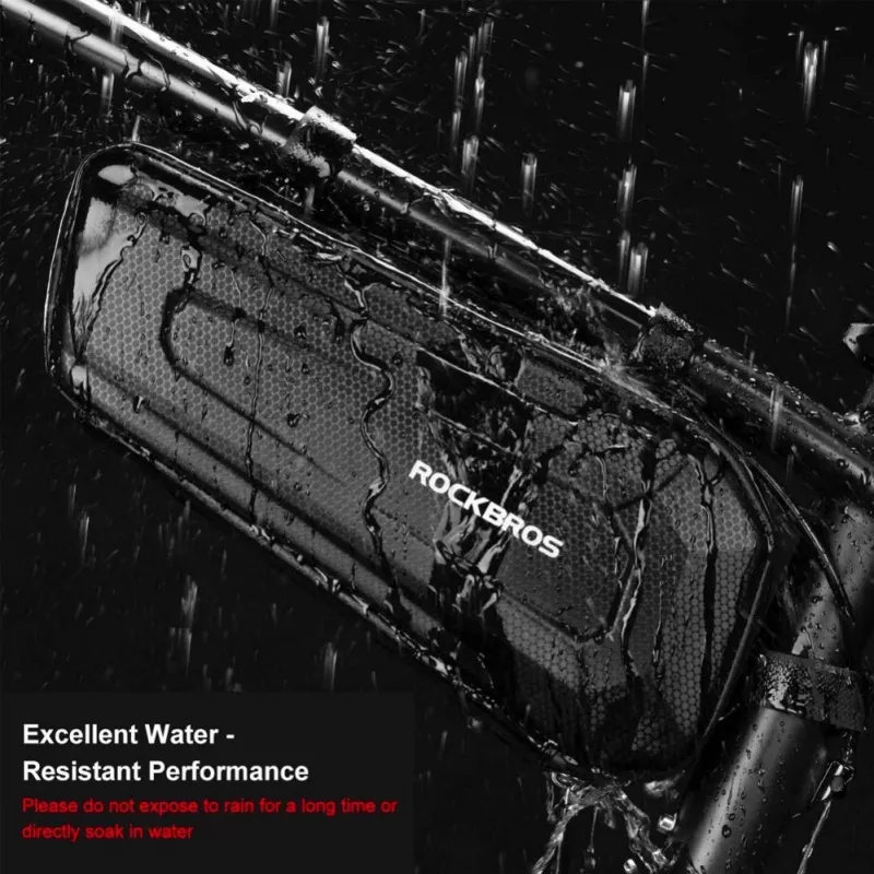 ROCKBROS 1,5L fiets-toptas waterdichte harde schaal frametas met reflecterend logo