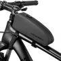 ROCKBROS 1.6L fietsstuurtas waterdicht harde schaal EVA carbonlook zwart