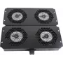 Rockstable 19 inch Koelelement – Ventilatorlade – ingebouwde ventilator – Staal – Zwart – 1 stuk – 2,92 kg (RS19-FT68)