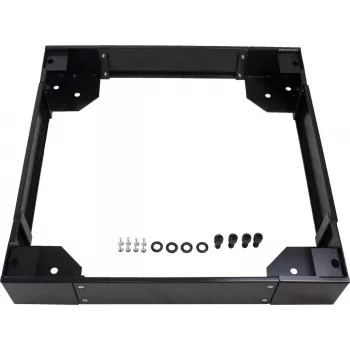 Rockstable 19 inch rolplatform - zwart - SPCC-staal - 600x600 mm - RS19-PH6610