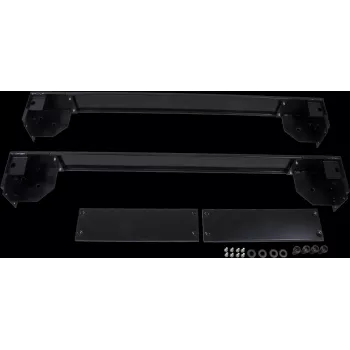 Rockstable 19 inch rolplaat - rollenplatform - zwart - SPCC-staal - 600 mm x 1000 mm