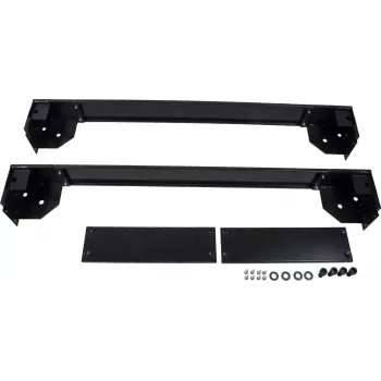 Rockstable 19 inch rolplaat - rollenplatform - zwart - SPCC-staal - 600 mm x 1000 mm
