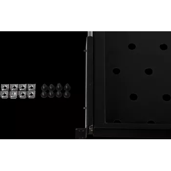 Rockstable RS19-UH69 1U 19 inch uitschuifbare rackplank, SPCC-staal, zwart