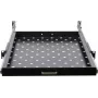 Rockstable RS19-UH69 1U 19 inch uitschuifbare rackplank, SPCC-staal, zwart