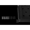 Rockstable 1U 19 inch uitschuifbare lade - schuifplateau - SPCC-staal - zwart - 5,87 kg (RS19-UH612)