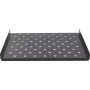 Rockstable 1U 19-inch heavy-duty racklegbodem - vaste plank - SPCC-staal - zwart - 1 stuk - 3,2 kg (RS19-SFH68)