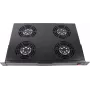 Rockstable 1U 19 inch Rack-ventilatie-eenheid - Koelventilator - Ingebouwde axiaalventilator - 440 m³/h - Staal - Zwart - 1 stuk (RS19-FT1U4TM)