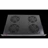 Rockstable 1U 19 inch Ventilatie-element - Ventilator - Ingebouwde ventilator - 440 m³/h - Staal - Zwart - 1 stuk (RS19-FT1U4)