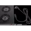 Rockstable 1U 19 inch Ventilatie-element - Ventilator - Ingebouwde ventilator - 440 m³/h - Staal - Zwart - 1 stuk (RS19-FT1U4)