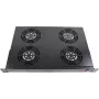 Rockstable 1U 19 inch Ventilatie-element - Ventilator - Ingebouwde ventilator - 440 m³/h - Staal - Zwart - 1 stuk (RS19-FT1U4)