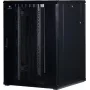 Rockstable 22U 19 inch serverkast met gaasdeur - staande kast - 22U - 800 kg draagvermogen - afsluitbare deur - montagerails - verstelbare voeten (RS19-8822PP)