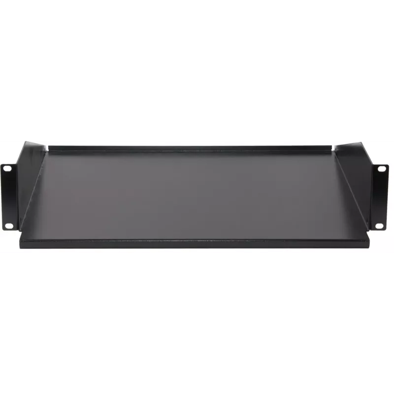 Rockstable 2U 19 inch vast rackplateau - staal - zwart - 2,75 kg (RS19-FH21)