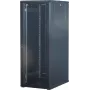 Rockstable 32U 19 inch serverrack-kast met glazen deur - vrijstaand frame - 32U - 800 kg - vergrendelbaar slot - montagerails - verstelbare voeten (RS19-6832)