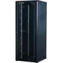 Rockstable 42U 19 inch serverkast met glazen deur - staande kast - 42U - 800 kg - slot met sleutel - montagerails - verstelbare voeten (RS19-8842)