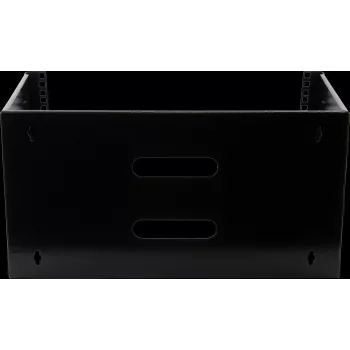 Rockstable 6U 19-inch wandmontageframe - montageset - SPCC-staal - zwart - 1 stuk - 3,86 kg (RS19-WMB6)