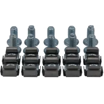 Rockstable M6 inbusboutenset - rackmontage - zilver - 10 stuks (RS19-M612)