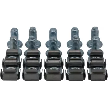 Rockstable M6 inbusboutenset - rackmontage - zilver - 10 stuks (RS19-M612)
