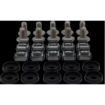 Rockstable M6 Phillips schroevenset - rackmontage - zilver - 10 stuks (RS19-M611)