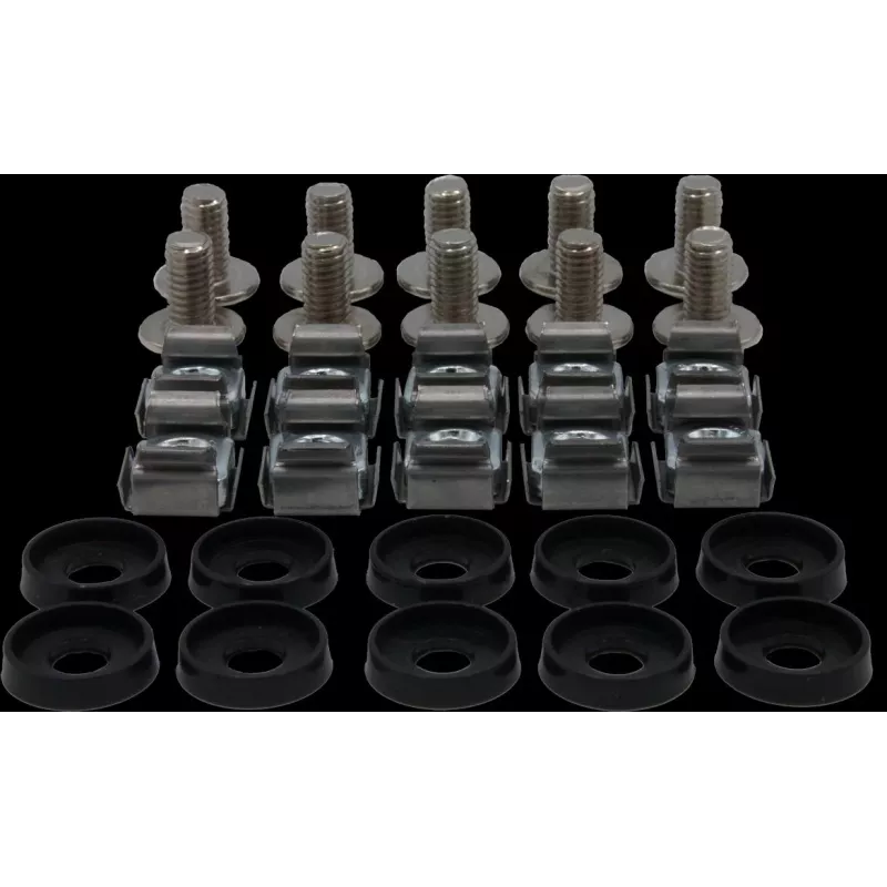 Rockstable M6 Phillips schroevenset - rackmontage - zilver - 10 stuks (RS19-M611)