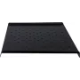 Rockstable RS19-FH612 1U rackplateau - zwart - staal - 60 kg draagvermogen - ovaal geperforeerd