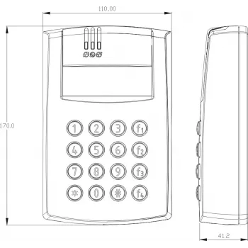 ROGER PR602LCD-DT-O toegangscontrole