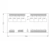 ROGER XM-8DR-BRD I/O-expansiemodule, 8 ingangen, 8 relaisuitgangen, RS485