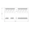 ROGER XM-8DR-BRD I/O-expansiemodule, 8 ingangen, 8 relaisuitgangen, RS485