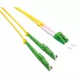 ROLINE glasvezelkabel duplex 9/125µm OS2 - LSH/LC - APC cut - LSOH - geel - 10 m