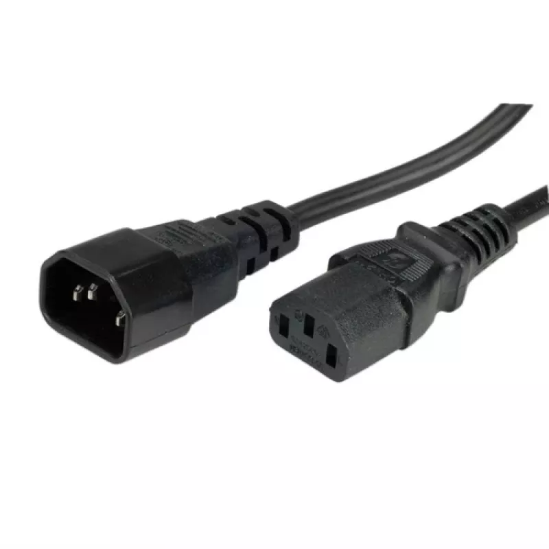 ROLINE GREEN apparaataansluitkabel, IEC 320 C14 naar C13, LSOH, zwart, 0,8 m