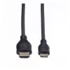 ROLINE HDMI High Speed kabel met Ethernet, HDMI type A male naar Mini HDMI male, 2 m, 11.04.5580