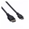 ROLINE HDMI High Speed kabel met Ethernet, HDMI type A male naar Mini HDMI male, 2 m, 11.04.5580