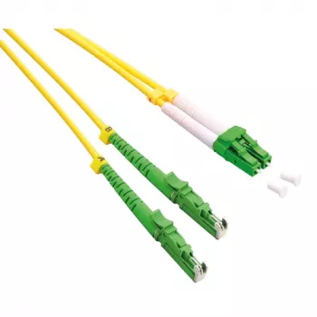 ROLINE OS2 single-mode duplex glasvezel-patchkabel, LSH/APC naar LC/APC, 9/125µm, LSOH, geel, 2m