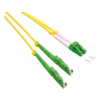 ROLINE OS2 single-mode duplex glasvezel-patchkabel, LSH/APC naar LC/APC, 9/125µm, LSOH, geel, 2m