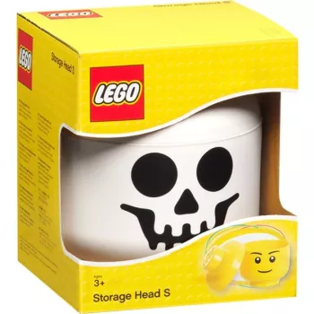 ROOM COPENHAGEN LEGO Storage Head Skeleton, small (wit/zwart)